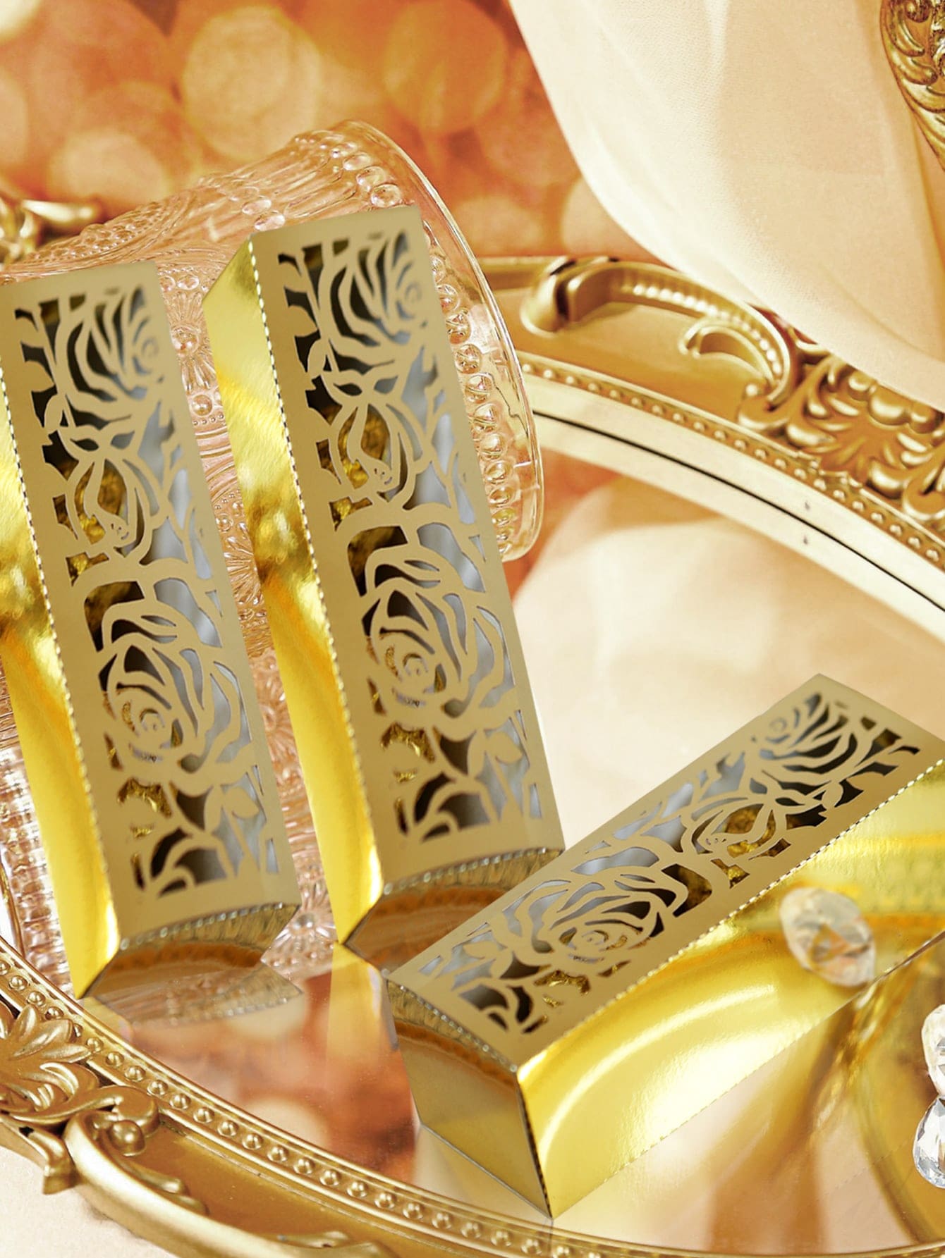 5 hộp quà rỗng - Vàng - Xem 1