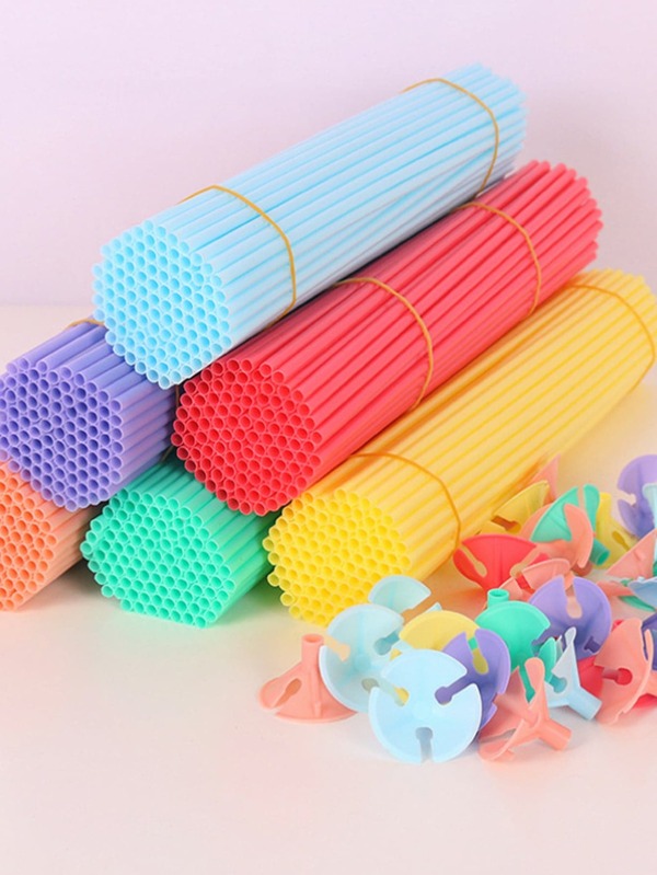 20ピース ランダムカラー プラスチック バルーンポール , カラフル バルーンスタンド パーティー向け SHEIN JAPAN