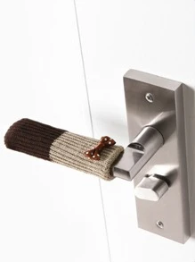 4pcs Bow-knot Decor Chair Leg Cover - Coffee Brown - View 3