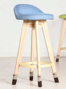 4pcs Bow-knot Decor Chair Leg Cover - Coffee Brown - View 4