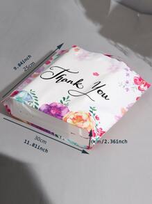 10pcs Floral & Slogan Graphic Random Gift Bag,