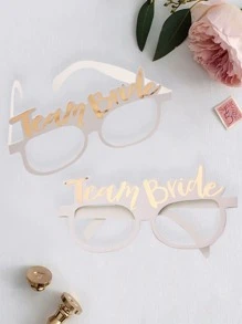 10pcs Wedding Party Photo Prop, Paper Decorative Photobooth Prop For Wedding - Multicolor - View 2