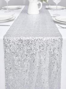 1pc Sequin Decor Party Table Runner