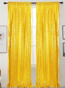 1 块金属背景布，圣诞节 - 金色 - 查看 2