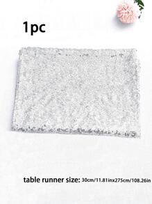 1pc Sequin Decor Party Table Runner