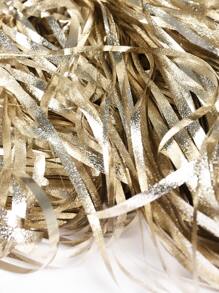 1 tấm rèm tua rua tiệc, rèm nền trang trí tiệc màu vàng kim loại, rèm che mưa cho phông nền trang trí tiệc, Giáng sinh - Rượu sâm banh - Xem 3