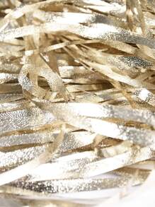 1 tấm rèm tua rua tiệc, rèm nền trang trí tiệc màu vàng kim loại, rèm che mưa cho phông nền trang trí tiệc, Giáng sinh - Rượu sâm banh - Xem 4