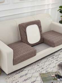 1 Họa Tiết Kẻ Sọc Co Giãn Bọc Ghế Sofa, Polyester Hiện Đại Bọc Ghế Sofa Cho Gia Đình - Cà phê nâu - Xem 6