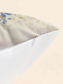 1pc Tree Print Cushion Cover Without Filler,Boho Polyester Washable Decorative Square Pillowcase For Home Decoration - Multicolor - View 3