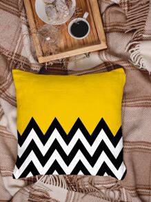 1pc Geometric Pattern Cushion Cover, Modern Polyester Throw Pillow Case For Home, Pillow Insert Not Include - Multicolor - View 5