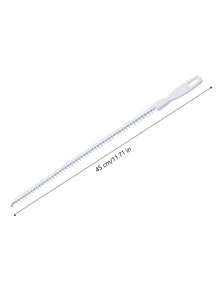1pc Plastic Drain Cleaner, Long Handle Hair Drain Cleaner Tool For Household - White - View 7