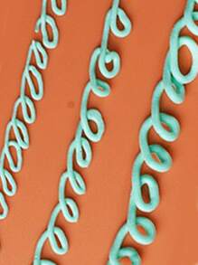 5pcs Stainless Steel Small Round Fine Hole Piping Nozzles, Cake Decorating Tips, Cream Icing Piping Tips, Baking Tools Back To School - Silver - View 4