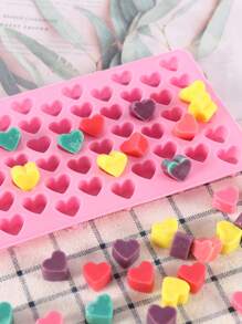 Molde de chocolate con corazón de silicona - Rosa - Ver 3