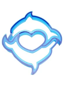 1pc Dolphin Shaped Toast Cutting Mold, Cartoon Bread Cutter, For Household