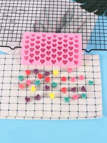 Molde de chocolate con corazón de silicona - Rosa - Ver 5