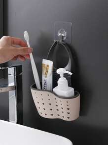 1pc Sink Drain Basket,Kitchen Organizer Adjustable Snap Sink Sponge Holder Kitchen Hanging Drain Basket Kitchen Gadget - Multicolor - View 5