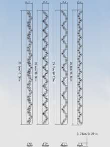 4pcs Scallop Trim Design Cookie Cutter - White - View 5