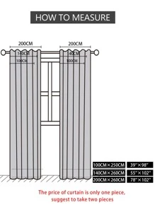 Embroidery Single Panel Curtain - White - View 2