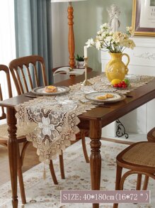 Floral Embroidered Table Runner - Multicolor - View 3