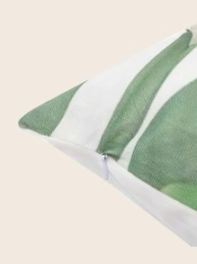 Leaf Print Lumbar Pillowcase Without Filler - Multicolor - View 2