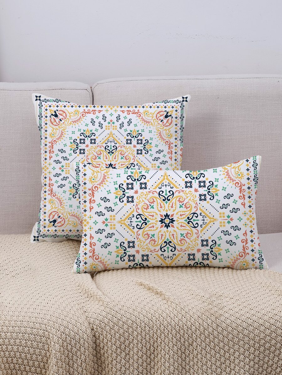 1pc Graphic Print Cushion Cover Without Filler - Nhiều màu - Xem 1