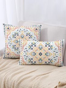 1pc Graphic Print Cushion Cover Without Filler - Nhiều màu - Xem 3