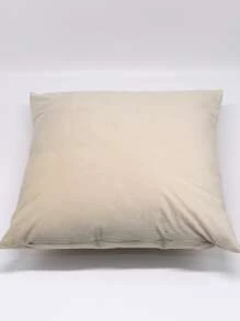 Plain Cushion Cover Without Filler - Beige - View 4