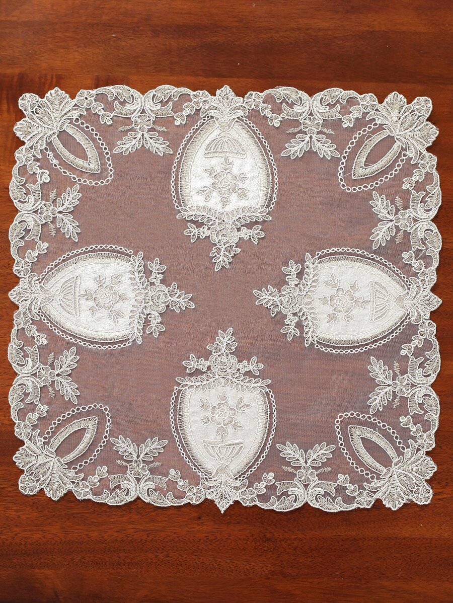 1 pieza Tapete/Mantel individual de mesa de cocina de San Valentín 100% poliéster bordado - Multicolor - Ver 1