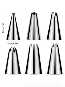 26入組裱花嘴和糕點袋套裝 - 銀色 - 查看 2