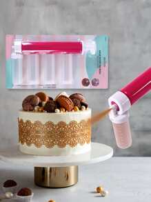 Manual Pastry Airbrush Gun Cake Sprayer Airbrush For Cake Kitchen Pastry Tool - Red - View 12