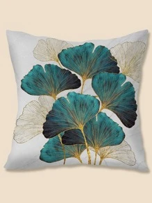 Leaf Print Cushion Cover Without Filler - Multicolor - View 1