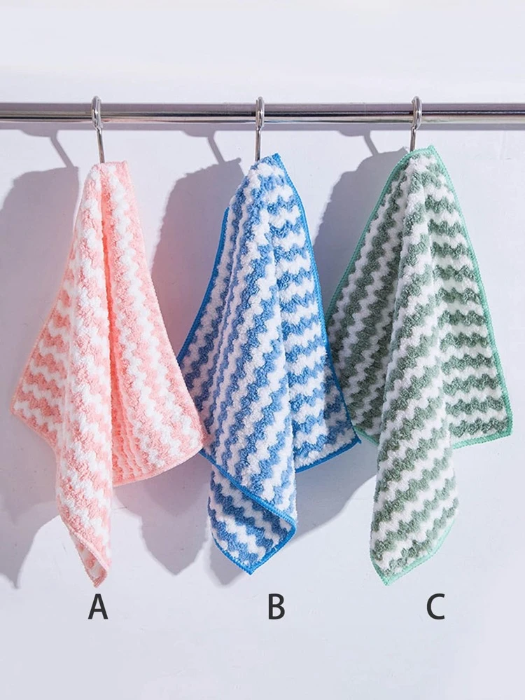 1pc Random Color Coral Fleece Dish Cloth,Kitchen,Bathroom,Home,Household Suppliers