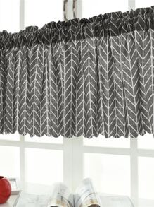 Querbehang mit Chevron Muster - Grau - Übersicht 4