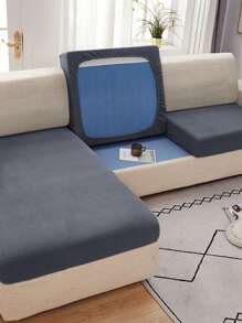 Bọc đệm ghế sofa trơn - Xám - Xem 4