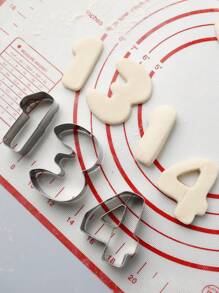 9pcs Number Shaped Cookie Mold - Silver - View 7
