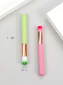 清潔用睫毛洗髮刷，2入組睫毛延長清潔刷，去黑頭去除工具，鼻毛孔深層清潔刷，化妝品睫毛清潔刷，面部清潔刷 - 彩色 - 查看 3