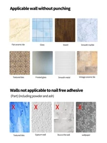 WHICHLIFE 1 pieza Estante de almacenamiento montado en pared aluminio almacenamiento moderno triángulo para cuarto de baño - Plateado - Ver 3