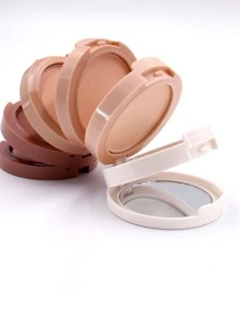粉底，1入組5色遮瑕遮瑕粉套裝，含1入組化妝粉撲 - 彩色 - 查看 3