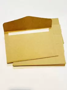 50 st enfärgade papperskuvert, enkla multifunktionskuvert för skola, kontor, brevförvaring - màu nâu - Xem 1