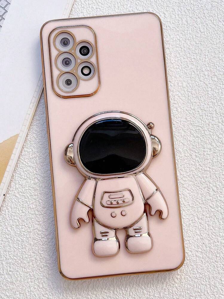 Plating Phone Case With Astronaut Design Holder,International Version, Not The Domestic Version
