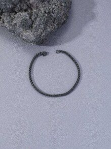 1 Miếng Thời trang Thép không gỉ Lobster Clasp Chi tiết Vòng tay Cho nam giới Để Trang Trí Hàng Ngày Đối với Đồ trang sức Qủa tặng - Màu Đen Súng - Xem 2