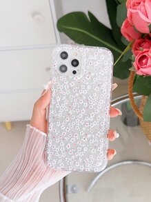 花卉圖案透明手機殼 - 彩色 - 查看 1
