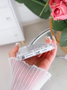 花卉圖案透明手機殼 - 彩色 - 查看 4