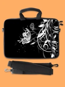 1pc Laptop Sleeve Bag Compatible With Apple Macbook Air 13-Inch, Huawei Matebook 15-Inch, Xiaoxin 13, Asus, Dell 15-Inch Notebooks, With Hand & Crossbody Strap - Multicolor - View 2