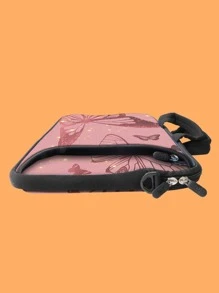 Butterfly Pattern Laptop Bag - Multicolor - View 4