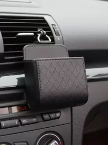 1 个黑色通风口风格皮革袋