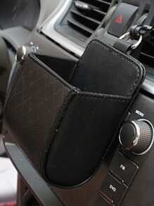 1 个黑色通风口风格皮革袋