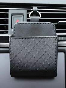 1 个黑色通风口风格皮革袋