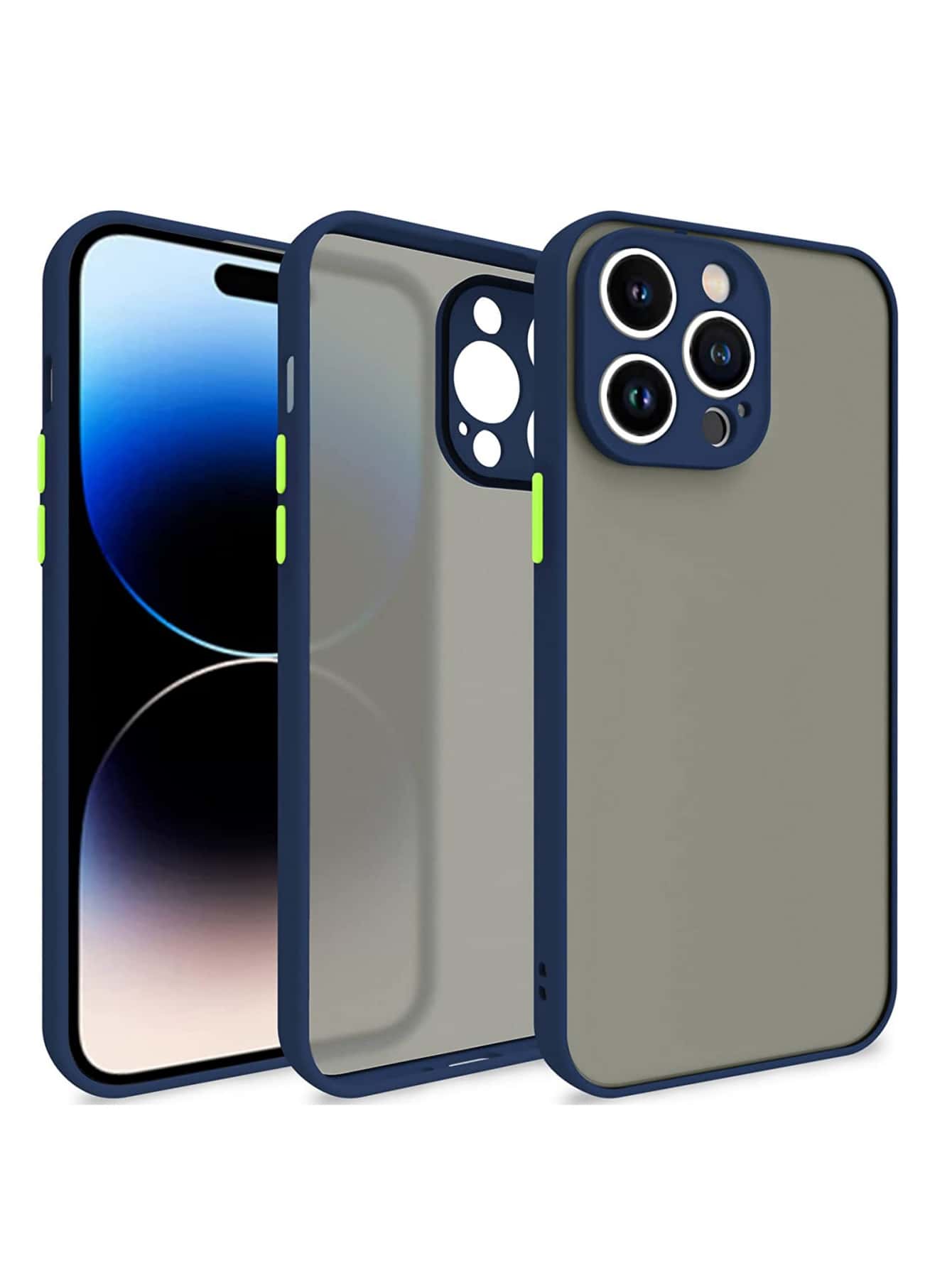 Ốp điện thoại chống rơi khối màu tương thích với iPhone 15/15Pro/15Plus/15Promax
