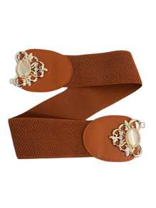 Thắt lưng khóa đối xứng - Đỏ - Xem 3